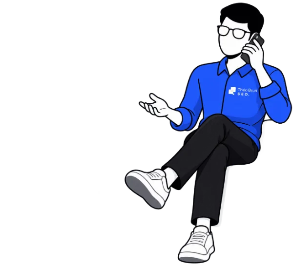 Théo Brun au téléphone