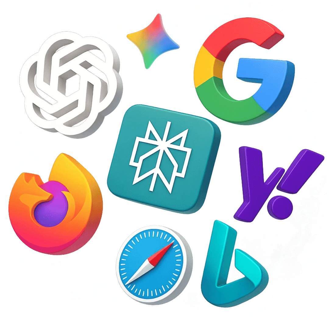logo-theo-brun-seo-3D-google-yahoo-bing-safari-firefox-chatgpt-perplexity