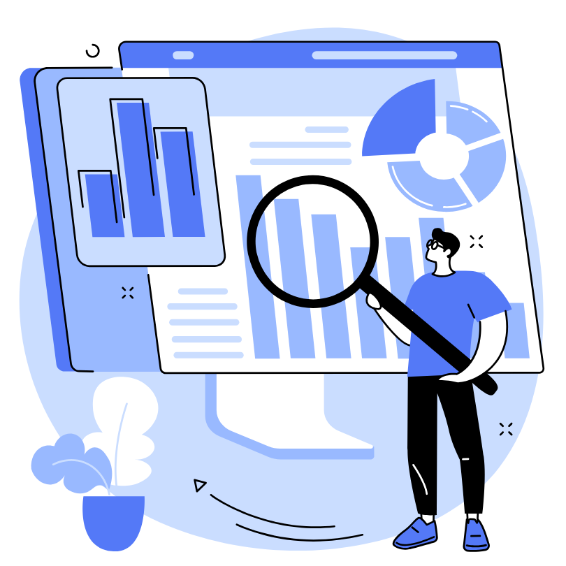 image représentant un consultant SEO en vectoriel