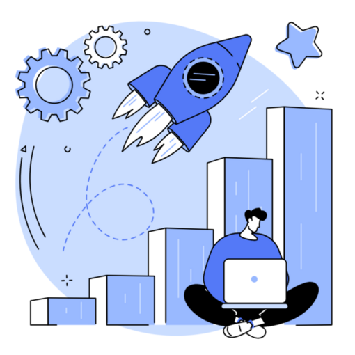 image représentant un consultant SEO en vectoriel